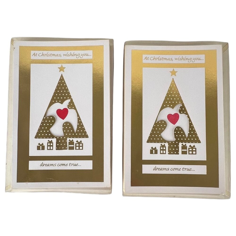 20 Carlton Christmas Cards With Self-Sealing Envelopes Tri‎ Fold